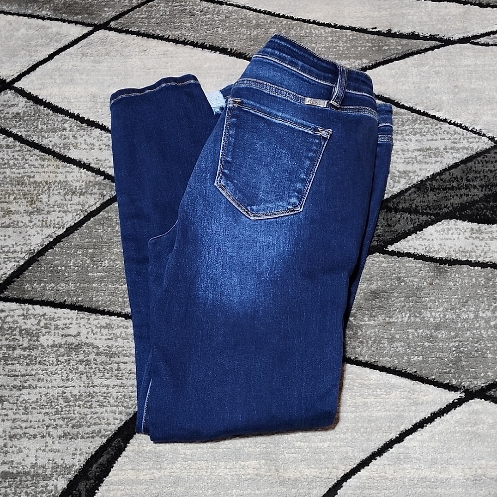 KANCAN  ESTILO DISTRESSED HIGH-WAIST SKINNY DENIM JEAN